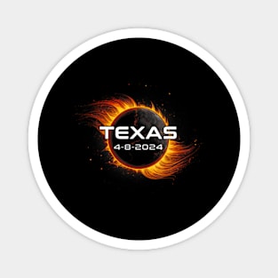 Total Solar Eclipse 2024 Texas Magnet